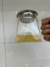 韩笑加厚公道杯玻璃杯带茶漏过滤分茶器茶具配件三件套装 【加厚】400ml四方+304卡漏 实拍图