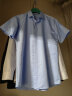 才子（TRIES）【易打理】男士短袖衬衫夏季职业衬衣商务正装纯色简约衬衫 浅蓝色 41(175/96A) 晒单实拍图