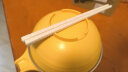 彩致（CAIZHI）304不锈钢泡面碗筷带盖学生饭盒快餐杯碗筷餐具套装 柠黄 CZ6559 实拍图