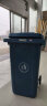 科力邦（Kelibang) 户外垃圾桶 大号加厚240L商用塑料环卫垃圾桶带盖轮工业小区物业翻盖果皮箱 蓝色 单个 实拍图