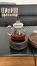 扬器 加厚全玻璃蒸茶壶 黑茶普洱蒸茶器烧水养生壶电陶炉纯玻璃煮茶壶 家用耐高温蒸汽壶泡茶壶 B款实心双胆壶【1.3L】+鼓形白色炉 实拍图