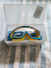 佑游儿童近视泳镜男女防水防雾游泳眼镜大框高清游泳镜帽套装潜水装备 蓝黄近视款（留言度数） 实拍图