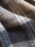 上海故事羊毛围巾男夏季高档格子男士围脖保暖新款2023生日礼物 6#深蓝灰色 晒单实拍图