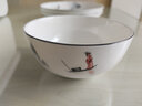 国玥骨瓷盘子家用碟子陶瓷饭盘中式沙拉盘单品自选高温骨质瓷釉中彩 江山如画4.5英寸澳碗一个 实拍图