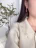 唐后（TH）红玛瑙耳环女新中式轻奢宝石耳钉925银小众耳坠送生日节日礼物 玫瑰金色红玛瑙耳环 实拍图