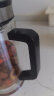 希诺抗菌双层玻璃杯男家用商务办公水杯带手柄泡茶杯子XN-9005K 420mL 实拍图