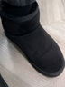 骆驼（CAMEL）雪地靴女百搭舒适暖绒平跟套筒保暖靴 L23W275157 黑色 35  实拍图