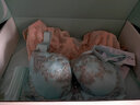 茜施尔（SHCER） 刺绣文胸内衣女聚拢收副乳防外扩防下垂调整型薄款胸罩A6251W 浅绿色-1件装 70B 实拍图