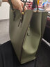 CHARLES&KEITH质感纯色大容量手提包托特包包女包女士生日礼物CK2-30781650-6 Olive橄榄绿色 XL 实拍图