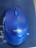罗技（Logitech）M330/B330 商用级无线轻音鼠标 办公鼠标 人体工学右手鼠标 笔记本台式电脑鼠标带无线微型接收器 M330【蓝色】（现在新版没灯） 实拍图