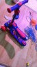 迪士尼（Disney）儿童滑板车可坐可推可滑三合一多功能学步车闪光可折叠升降蜘蛛侠 实拍图