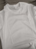 布先生春夏季短袖T恤男士纯棉小白T纯色内搭打底衫 白色 XXL/185  晒单实拍图