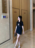 GANT/甘特【100%棉】男女情侣款学院风美式休闲圆领短袖重磅T恤 5黑色 S 实拍图