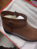 意尔康妈妈棉鞋加绒保暖中老年真皮舒适魔术贴短靴 14723W棕色37 实拍图