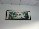 佳得雅新中式客厅装饰画沙发背景墙壁画字画山水画靠山图办公室风景挂画 海纳百川A1 55*170cm宣纸锦绫+有机玻璃+胡桃色实木框（较小） 实拍图