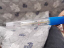 玻璃温度计水银体温计医用家用腋下儿童成人体温口腔温测温计 一支装 实拍图