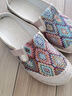 老北京布拖鞋女亚麻包头半拖妈妈单鞋防滑软底民族风绣花鞋一脚蹬 山茶红【送妈妈 送闺蜜 送自己】 39 正码-防滑软底 舒适透气 实拍图