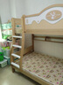 邦珀实木小鹿简约实木儿童床原木风双层高低上下床 【原木色】滑梯+梯柜 上铺宽100*下铺宽120 实拍图