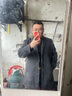 罗蒙（ROMON）羊毛呢大衣男中长款2025新款韩版秋冬季加厚呢子宽松外套风衣冬款 灰色加棉 XL 实拍图