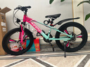 凤凰山地自行车男女变速山地车碟刹青少年儿童自行车学生单车 星际 粉白【铝架】21速+后座车灯+三刀 22寸【适合130-170cm】 实拍图