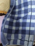 金号（KING SHORE） 【一对两条装】金号新疆棉花家纺全棉枕巾加厚纯棉格子提缎枕巾  蓝色2条 枕巾80*52cm 实拍图