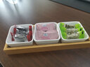 舍里创意陶瓷竹木分格干果盘客厅糖果瓜子小碟坚果盘杂锦盒零食收纳盒 三格零食盒 实拍图