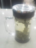 红爵（HJ  YINGJUE）双层商务办公玻璃杯批量定做印字印logo茶杯带手柄过滤网带把水杯 水晶底办公杯礼盒装 实拍图