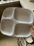 贝莱恩A5食品级密胺餐具分格餐盘学校机关食堂多格盘子饭盘快餐盘分餐盘 8073 四格餐盘 10.5英寸 实拍图