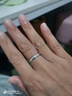 刻字999足银戒指女男闭口素圈尾戒光面情侣戒指实心宽版欧美风 【开口】宽约4mm弧面 开口调节款 实拍图