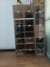 蚂蚁盒子（MAYIHEZI）免安装可折叠简易鞋盒茶色塑料鞋柜门口收纳防尘防潮 1列2层2格 实拍图