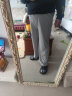 【肥佬300斤胖哥超大码8XL】特大码夏季冰丝薄款速干裤男加肥加大码弹力宽松透气胖子运动长裤300斤 米白色 冰丝罗纹裤 6XL（205-235斤） 实拍图