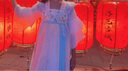 安妮优儿汉服女童春夏款中国风连衣裙儿童古风襦裙古装裙子唐装 绿色 130 实拍图