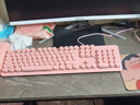 前行者真机械手感蒸汽朋克键盘鼠标耳机三件套装台式电脑办公笔记本外接有线游戏网吧吃鸡薄膜静音键鼠 粉色-白光(复古版)单键盘 实拍图