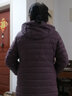 杰奥羽绒服轻薄时尚休闲短款可脱卸帽90%白鸭绒秋冬女士外套 8052#豆沙紫 165/M 晒单实拍图
