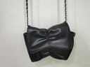 UR包包女包甜美蝴蝶结斜挎包女生包包2025新款链条单肩包生日礼物女 正黑【送闺蜜送女朋友礼物实用】 实拍图