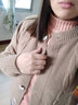 欧贝汐针织短款外套女春秋冬季长袖外搭披肩上衣宽松百搭学生毛衣开衫 驼色 均码 实拍图