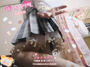 贵兰姿jk制服女套装半身裙子夏季学生百褶裙日系短裙三角函数JK正版原创 三角函数（格裙+领带） M 【95-105斤】 实拍图