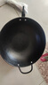臻三环手工铁锅平底炒菜锅生铁锅无涂层不易粘锅厨房好物单柄铸铁锅 平底加锅耳 36cm 实拍图