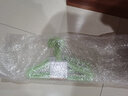 茶花衣架防滑宝宝衣挂撑子裤架衣服架晒衣架子 绿色10个(儿童衣架) 实拍图