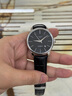 冠琴（GUANQIN）男士自动机械表进口机芯30米防水单日历真皮表带简约休闲手表 【进口机芯】16032白壳黑面黑皮带 实拍图