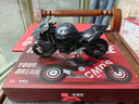 TIANWA机车川崎h2r摩托车模型玩具仿真宝马杜卡迪街霸合金男友七夕礼物 川崎HR黑色+场景展示盒 实拍图