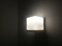 星粤美卧室床头壁灯现代客厅墙壁灯温馨创意LED过道灯实木装饰酒店灯具 正方形款 配LED灯泡 实拍图