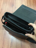 七匹狼男包单肩斜挎包商务休闲简约翻盖皮包公文牛皮背包七夕情人节礼物 1A90113-01黑色标准款 实拍图