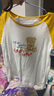 Classic Teddy儿童短袖男童T恤女童上衣夏季新款童装宝宝衣服半袖夏装1 英文字母熊同色插肩杏黄 130 实拍图