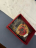 明牌珠宝生日礼物 足金5D硬金黄金中发白国潮麻将手串转运珠定价 白板AFP0725 约0.60-0.70克 实拍图