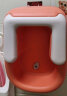 日康（rikang）洗屁股神器 新生儿洗PP专用洗澡盆 PU软垫X2010-2铅丹色 实拍图