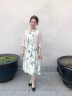 迪茸2024新款中年女夏装裙子洋气高贵两件套新中式妈妈春装连衣裙套装 绿色 XL   建议90-115斤 晒单实拍图