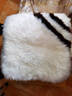 达令河汽车坐垫冬季纯羊毛澳洲皮毛一体加厚保暖长羊毛坐垫单个座椅垫套 Y75白色（前座一片） 实拍图