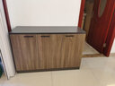 柏客森 办公家具文件柜矮柜木质储物柜办公室资料柜茶水柜落地储物柜  三门柜1200*400*800(灰橡木) 实拍图