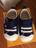 月星童鞋 日本制进口儿童帆布鞋 四季款手工制女宝宝学步鞋男童机能鞋 深蓝色 20 (内长12.5cm适合脚长12cm) 实拍图